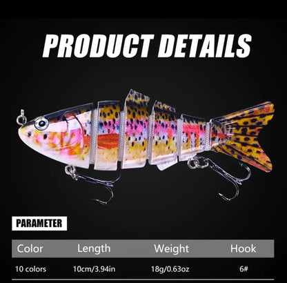 Multi-Jointed Fishing Lures 