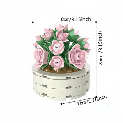 Succulent Flower Building Blocks Toy