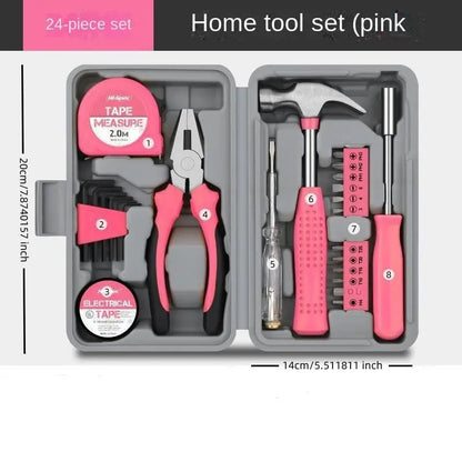 13Pcs Multifunctional Household Repair Tool Kit, Home Tool Set, Home Repair Toolbox for Gift