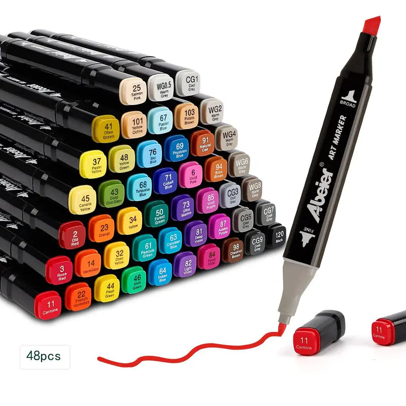 Dual-Tip Art Markers Set