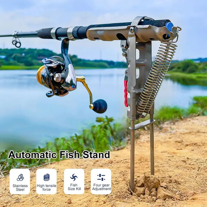 Automatic Spring Fishing Rod Holder