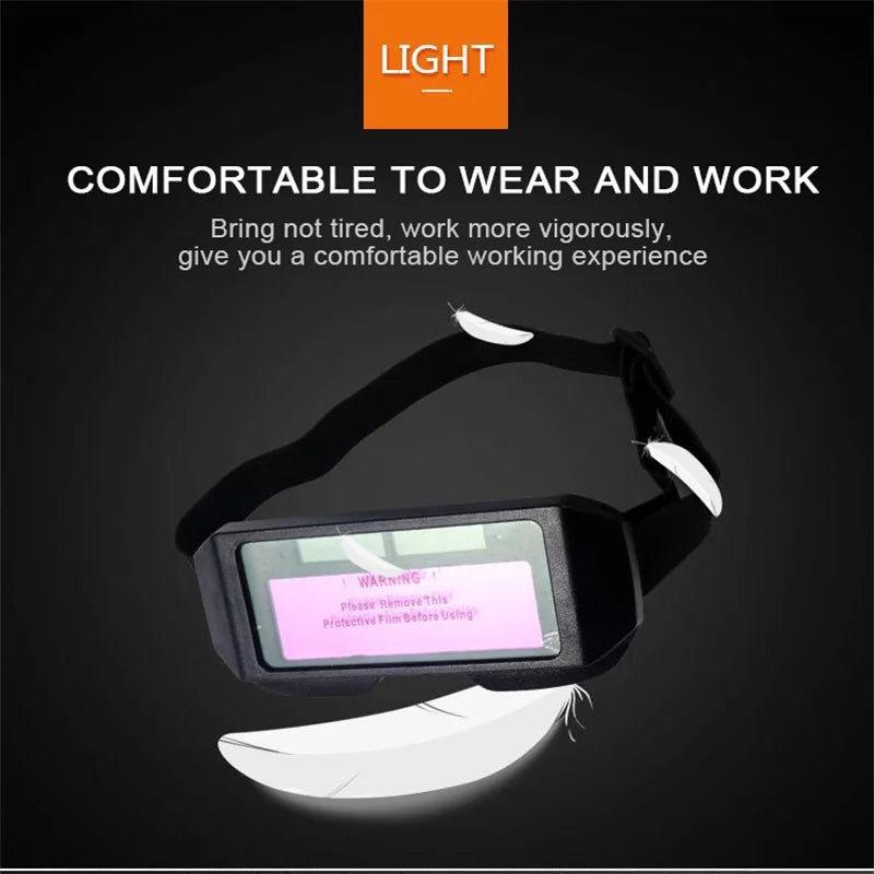 Automatic Dimming Welding Glasses Light Change Auto Darkening Anti- Eyes Shield Goggle for Welding Masks Eyeglasses Accessories