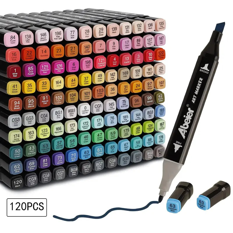 Dual-Tip Art Markers Set