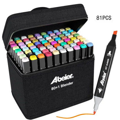 Dual-Tip Art Markers Set