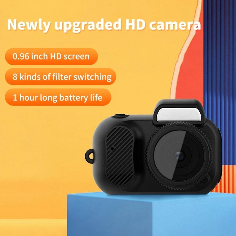 Mini HD 1080P Camera: Compact, Vintage Design, with Screen and TF Card Support